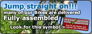 all bikes are fully assembled before delivery